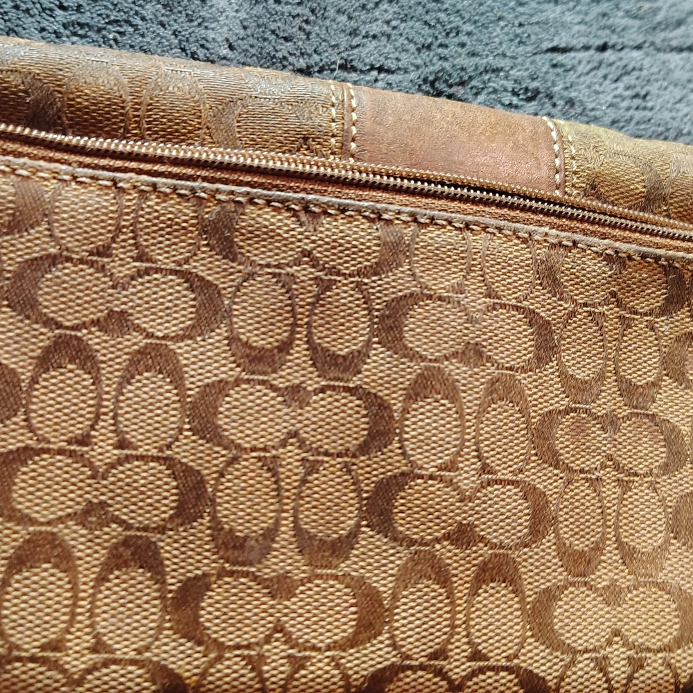 Coach Brown Signature Clutch, Rehab Project!!! - Picture 2 of 6